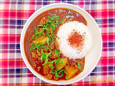 冷凍大根と豚小間の時短和カレー